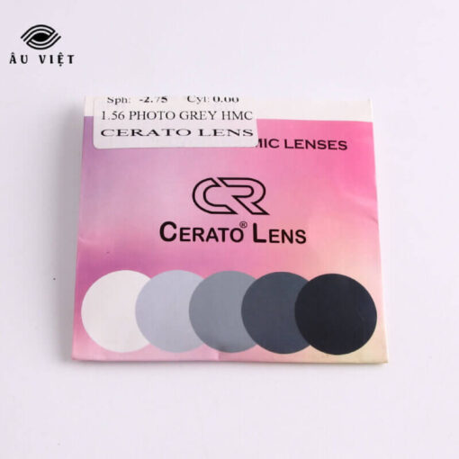 Tròng kính đổi màu Cerato 1.56 Photo Grey