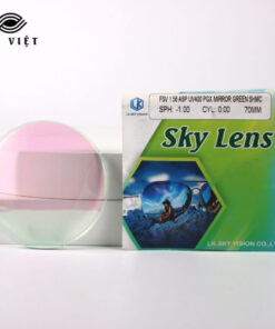 Tròng kính đổi màu tráng gương Sky Lens 1.56