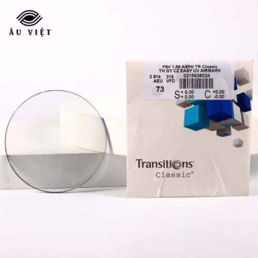 Tròng kính đơn tròng đổi màu Essilor Crizal Transitions Classic